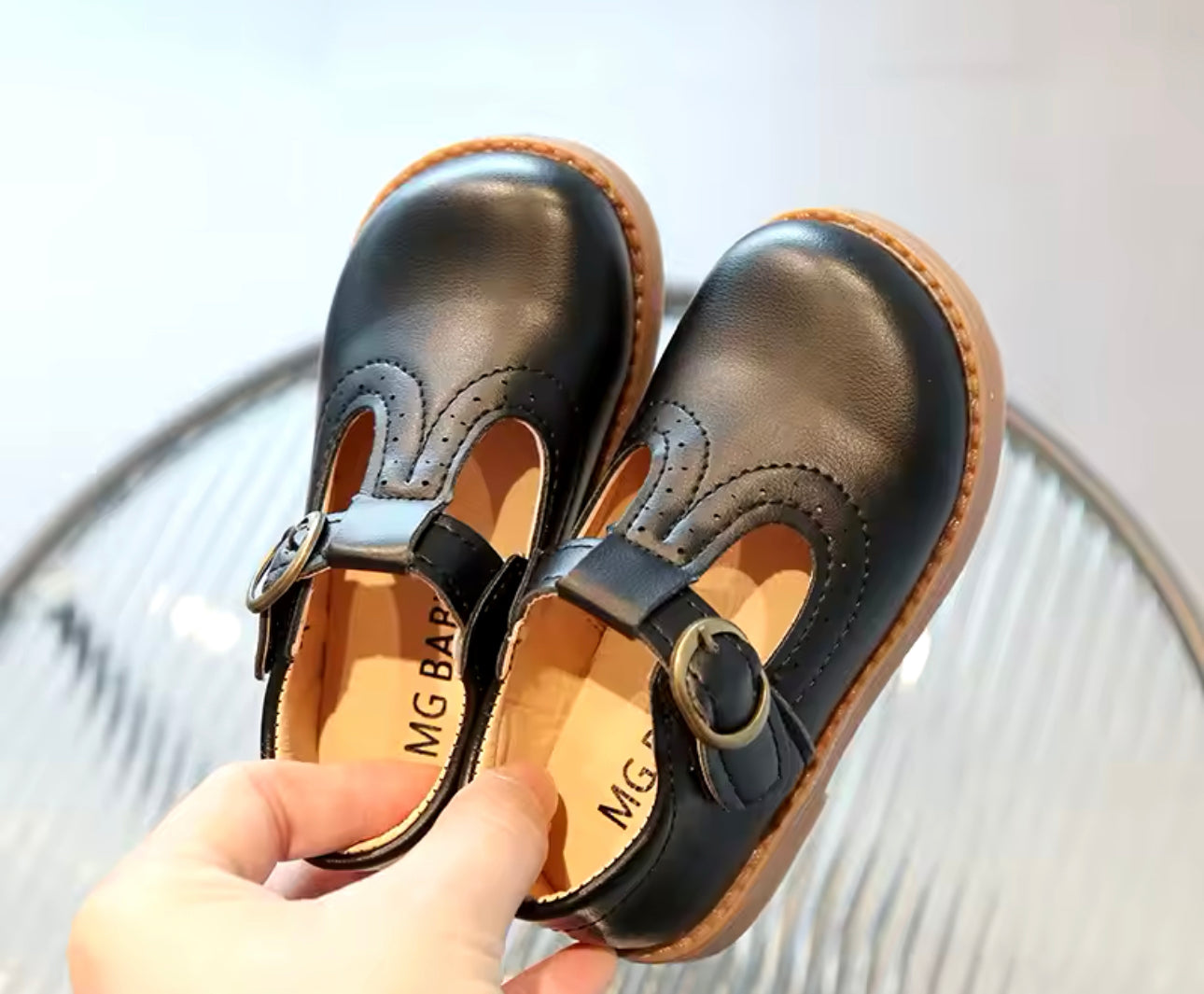 Vintage Black Leather Shoes