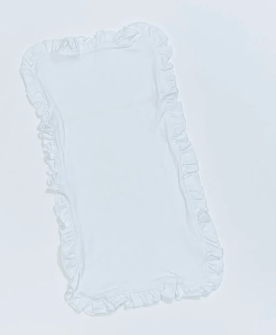 Ruffle burp cloth