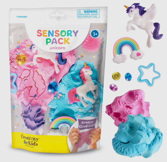 Sensory pack unicorn play set