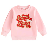 Pink/Gold Santa Baby pullover