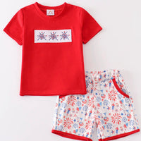 Firework boys short set