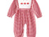 Santa trio striped romper