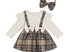 Girls plaid romper