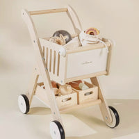 Wooden shopping cart