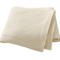 Cream knit blanket