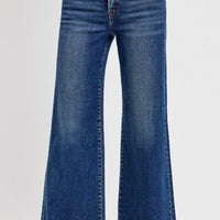 Tummy control high rise ankle hem jeans