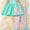 Mint applique floral bunny