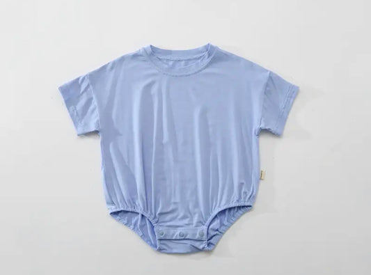 Bamboo T-shirt bubble - blue