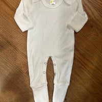 White romper NB- EMBROIDERED