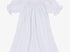 Big sister smocked dress- white