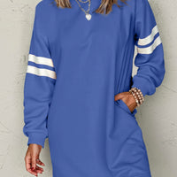 Blue stripe dress