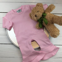 Ruffle wide leg baby romper