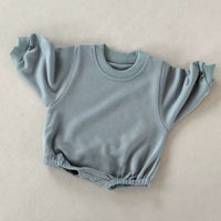 Sweatshirt bubbles- slate blue