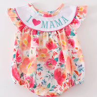 I heart Mama floral bubble- 12M