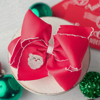 Santa moon Stitch bow