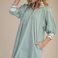 Striped green dress