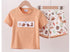 Western cowboy boys short set