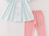 Pink Pumpkin ruffle girls set