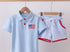 Blue flag boys short set