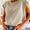 Oatmeal Cap sleeve knitted sweater