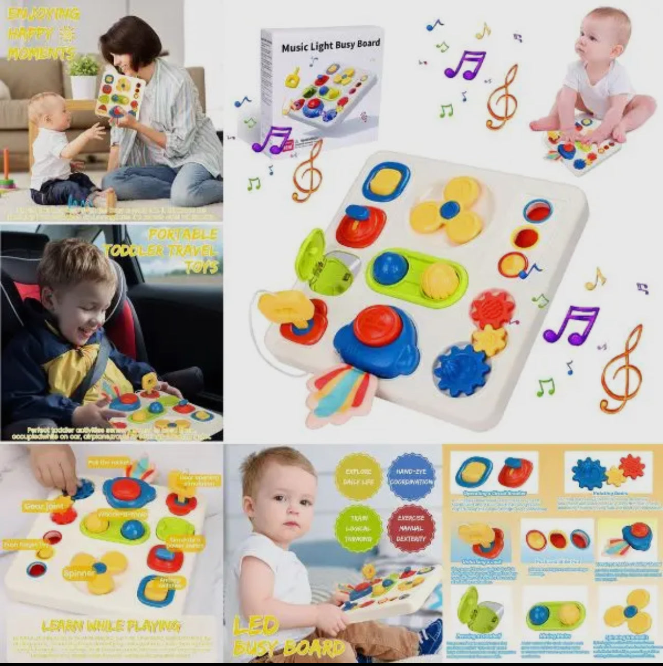 Music light busy board