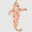 Groovy flowers knot gown with hat ( matches labor gown)