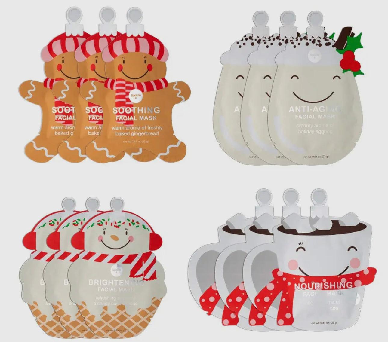 Holiday treats Christmas skincare mask
