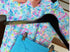 Blue floral biker set