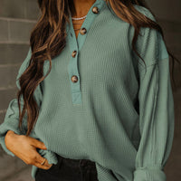 Green waffle top
