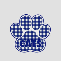 CATS paw print yard sign