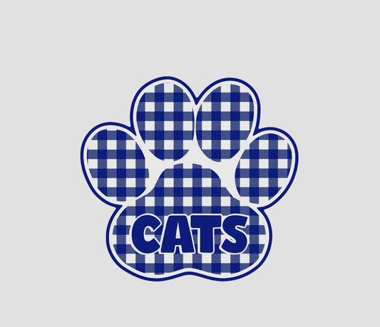 CATS paw print yard sign