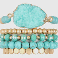 Turquoise bracelet stack