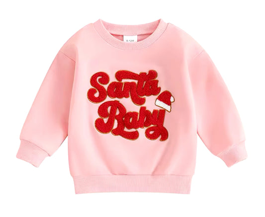 Pink Santa Baby Pullover