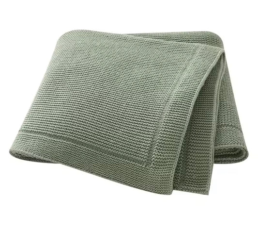 Sage knit blanket