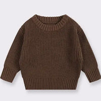 Dark brown chunky sweater