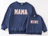 MAMA appliqué crewneck - navy