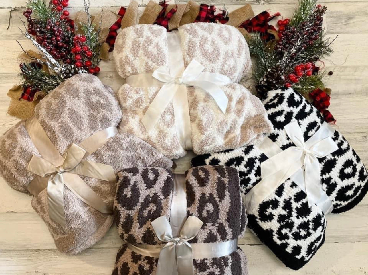 Plush leopard blanket kids