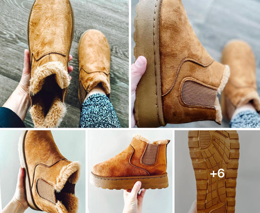 Suede platform booties ETA OCT