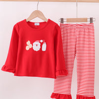 Santa milk & cookies girls set
