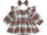White plaid bubble with bow