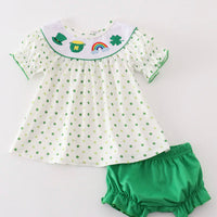 Green lucky clover bloomer set