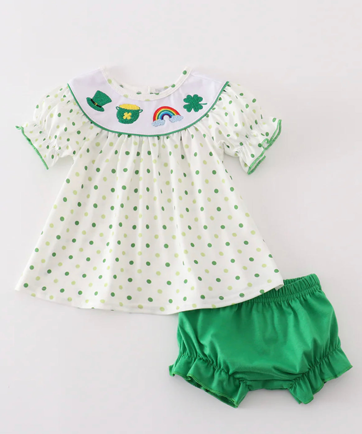 Green lucky clover bloomer set