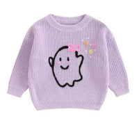 Purple ghost sweater