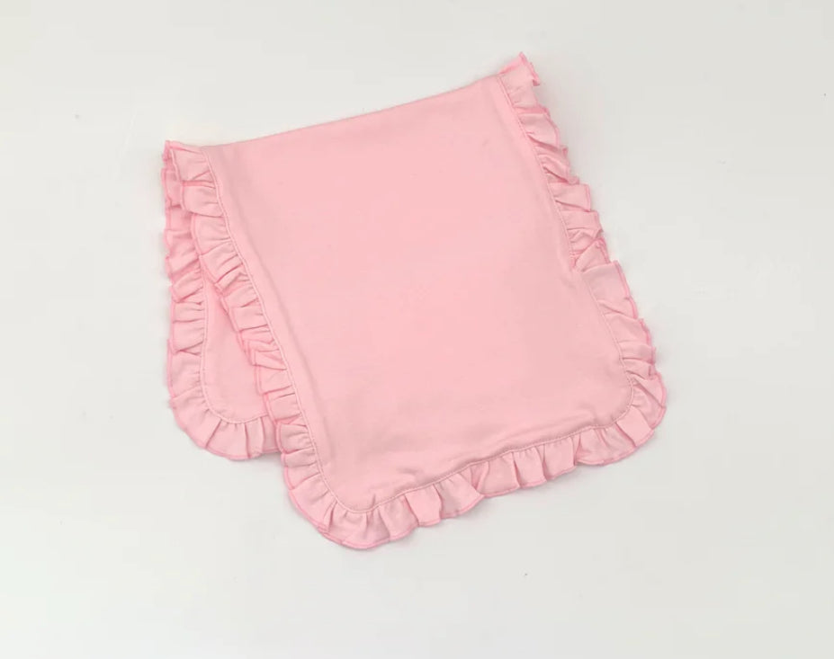 Ruffle burp cloth