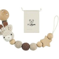 Deer pacifier clip