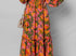 Fall florals maxi dress