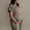 Leopard labor gown