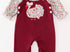 Maroon turkey romper
