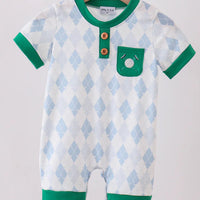 Boys golf romper