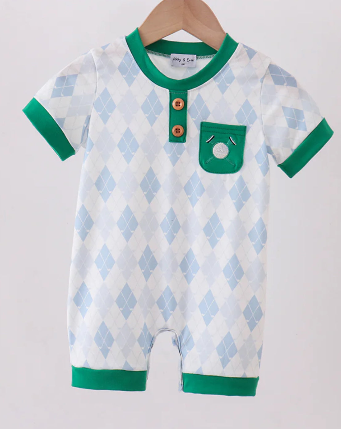 Boys golf romper